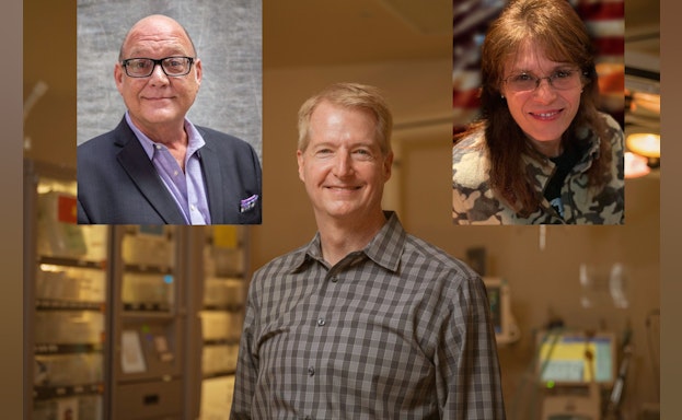 Images of the three award winners smiling