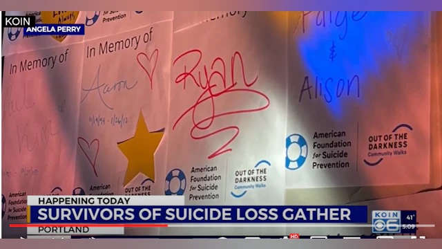 Survivors of suicide loss gather