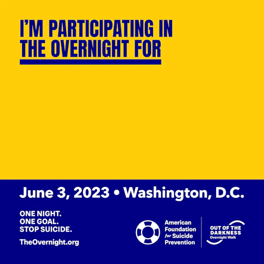 I'm participating in the Overnight for