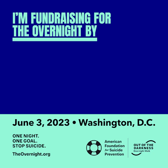 I'm fundraising for the Overnight by