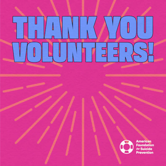 Thank you volunteers!