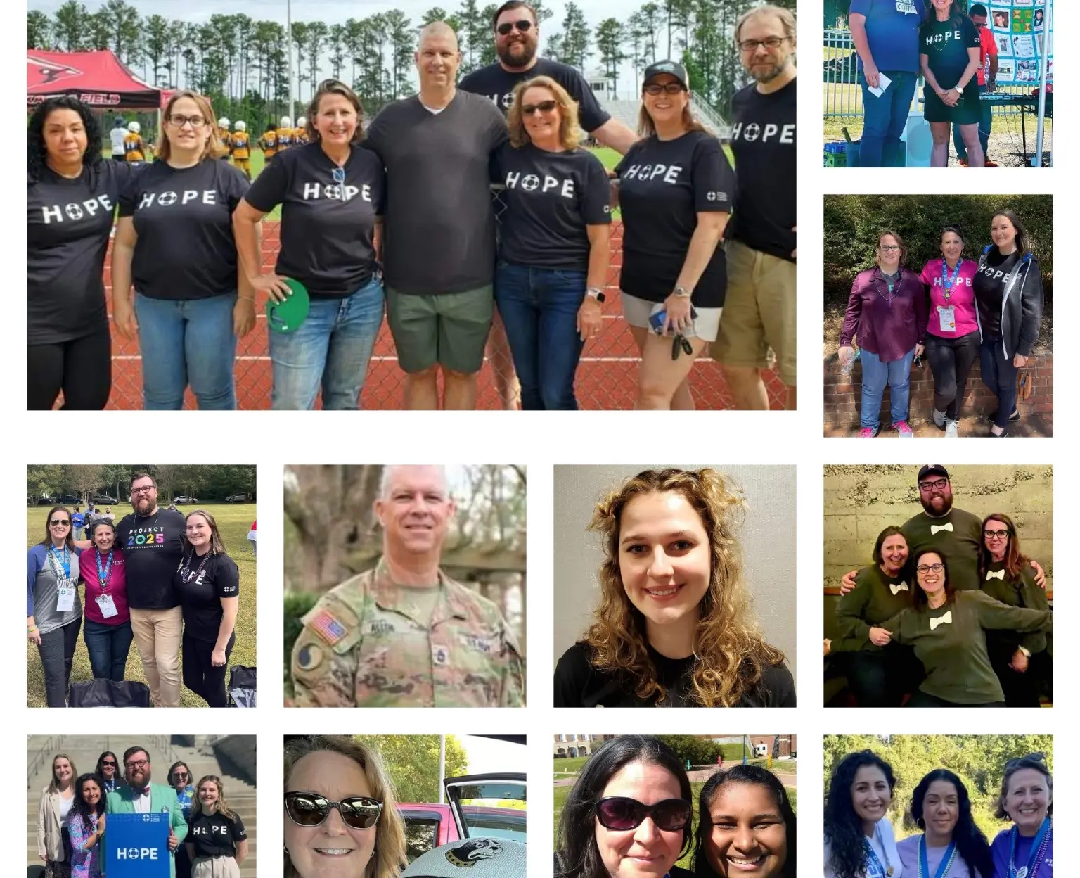 Collage of various people