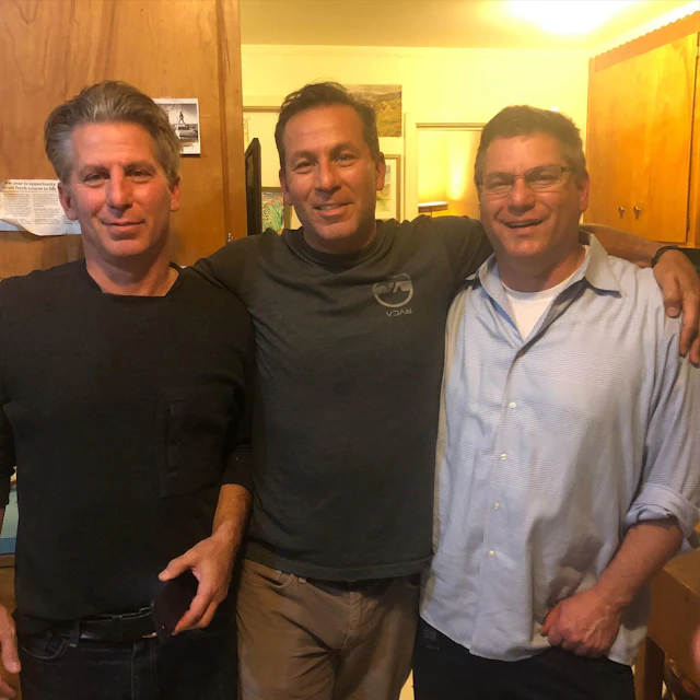 The author, Jonathan Friedman, with his brothers. His brother Gregg is on his right.