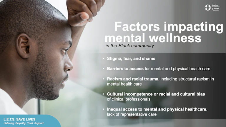 Factors impacting mental wellness in the Black community