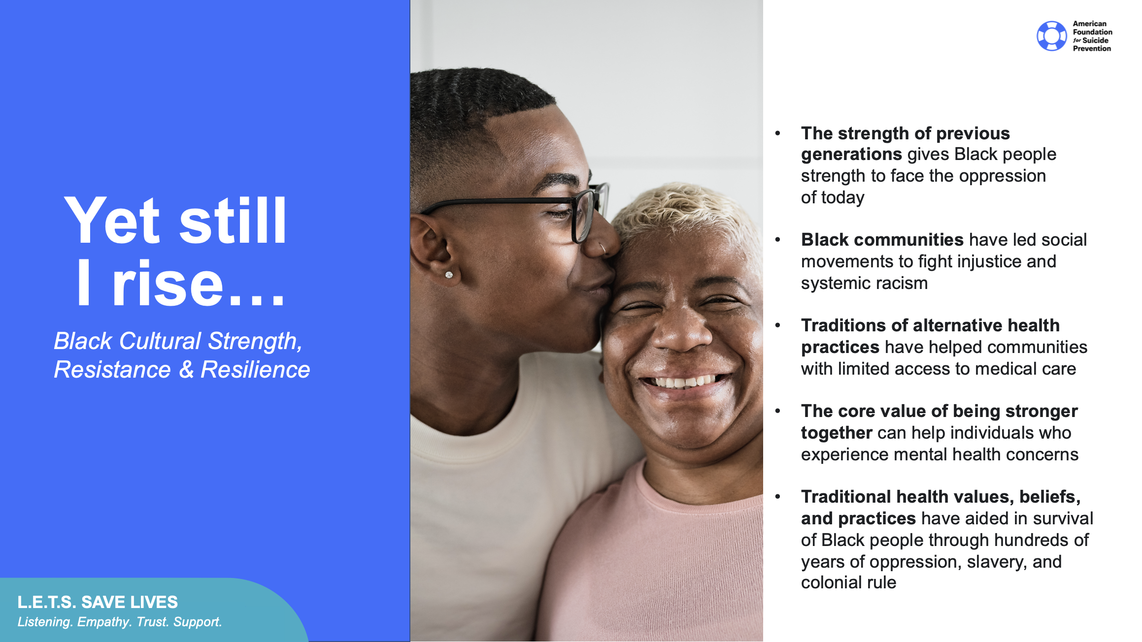 Black cultural strength, resistance and resilience