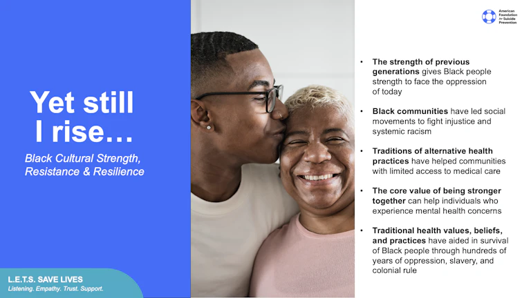 Black cultural strength, resistance and resilience