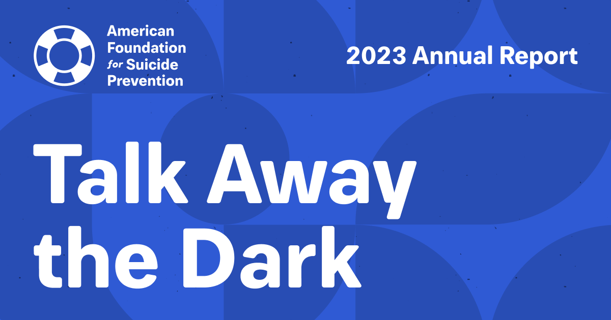 Talk Away the Dark - 2023 Annual Report