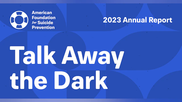Talk Away the Dark - 2023 Annual Report