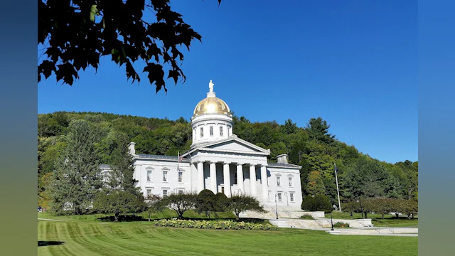 Vermont State Capitol Building on sunny day