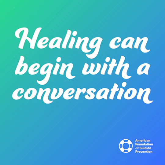 Healing can begin with a conversation