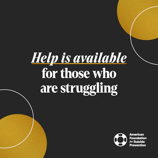 Help is available for those who are struggling