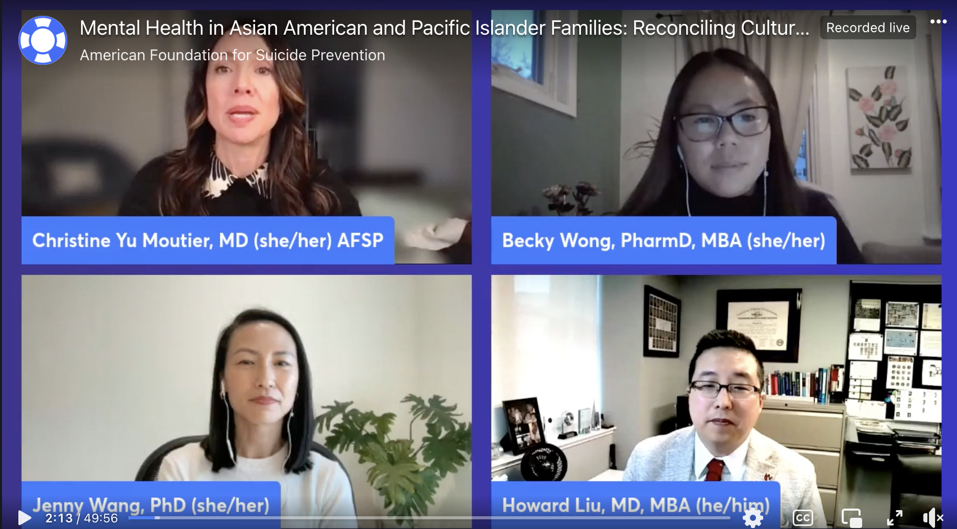 Frame from Mental Health in Asian American and Pacific Islander Families