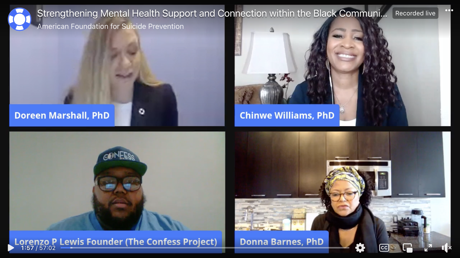 Frame from Strengthening Mental Health Support and Connection within the Black Community