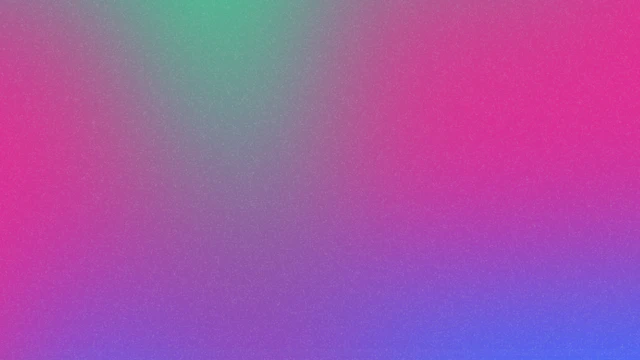 Gradient of colors with bright pink, purple, and green.
