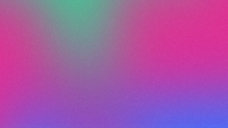 Gradient of colors with bright pink, purple, and green.