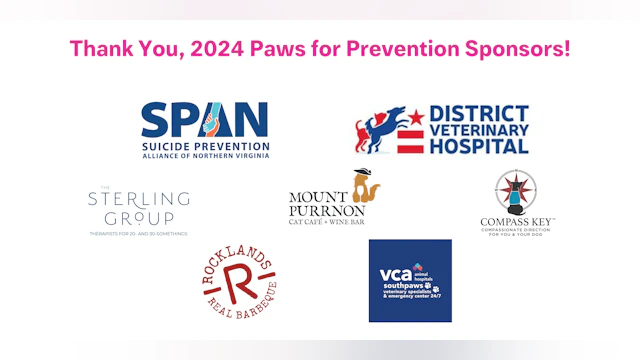 2024 Paws for Prevention Sponsors