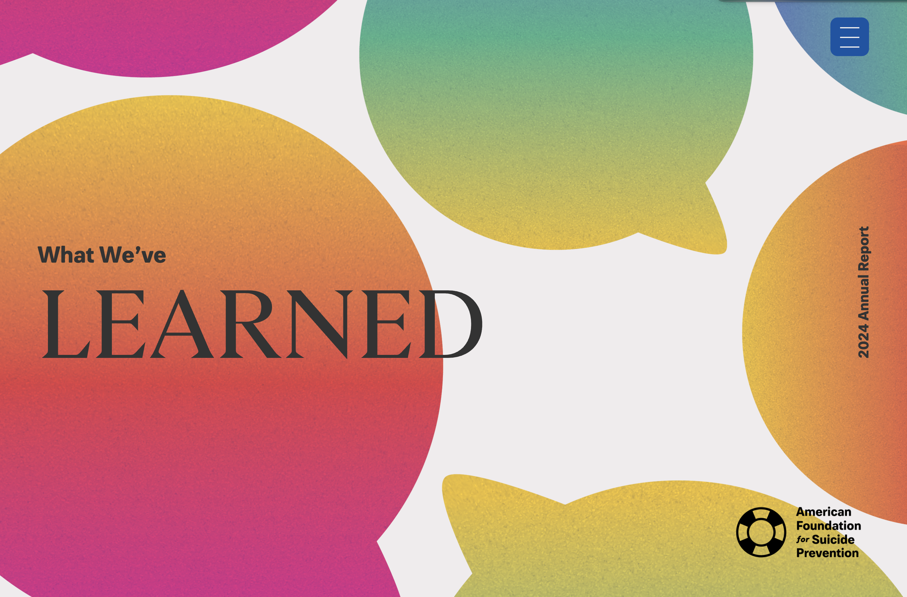 What We've Learned - AFSP 2024 Annual Report