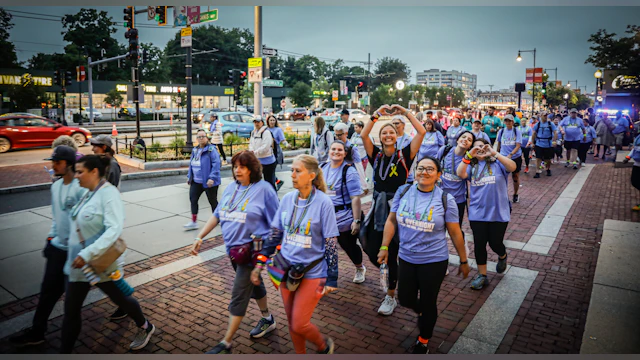 Overnight walkers in Boston