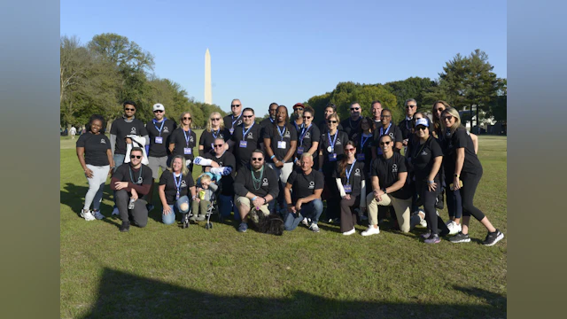 Team Pepco + IBEW Local 1900 at the 2024 Washington, D.C. Out of the Darkness Walk