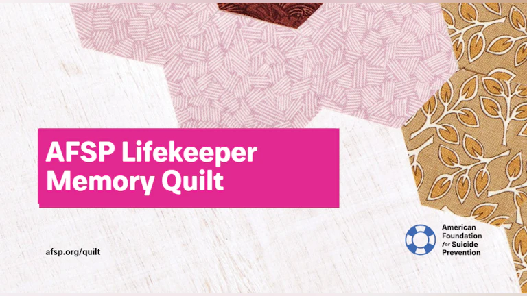 AFSP Lifekeeper Memory Quilt