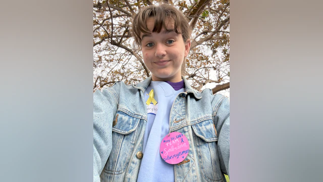 Taylor smiling in a selfie she took the afternoon of the Survivor Day event.