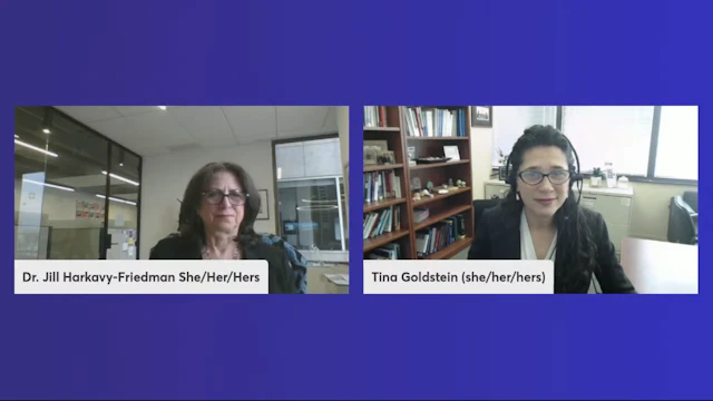 Dr. Jill Harkavy Friedman and Dr. Tina Goldstein