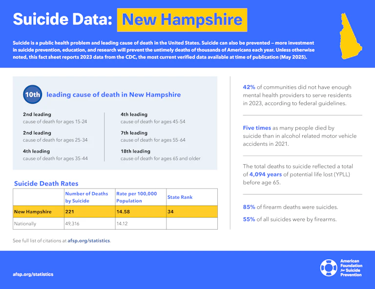 Suicide Data: New Hampshire