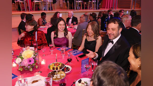 Ethan and Naomi Sacks pictured at their table the evening of the Lifesavers Gala.