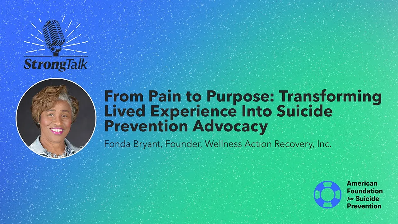 From Pain to Purpose: Transforming Lived Experience into Suicide Prevention Advocacy