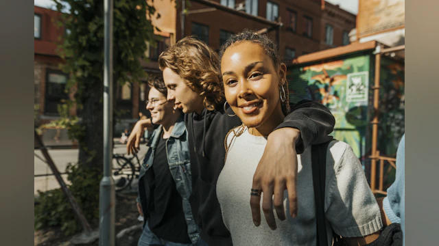 Youth looking at camera