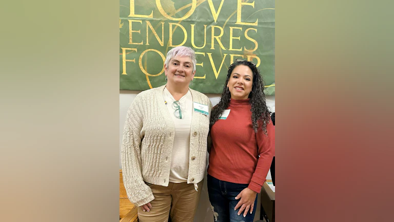 Rachelle St. Phard (left) and Evelyn Bardzilowski (right)