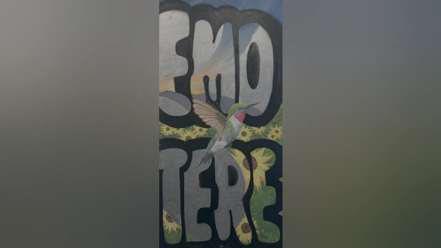 Photograph of the mural “Emotere” by Alicia Lea from Phase 2 of Within Us. Image provided by Albany Center Gallery.