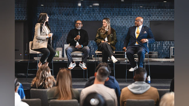 From left to right: AFSP VP of Health Equity and Engagement Vic Armstrong, Dr. Brook Choulet, M.D., The Hidden Opponent Founder Victoria Garrick Browne, APAF Executive Director Rawle Andres Jr., ESQ