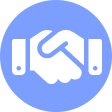 Icon of hands shaking