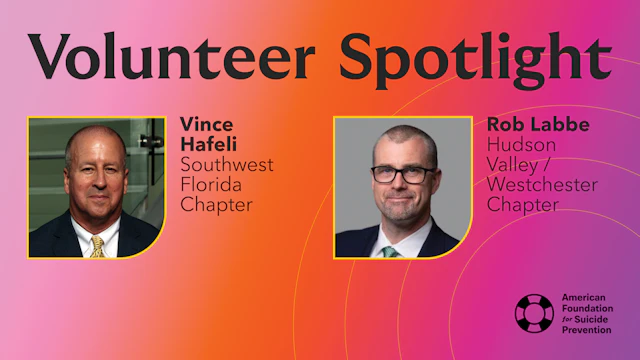 Vince Hafeli and Rob Labbe Joint Volunteer Spotlight Banner