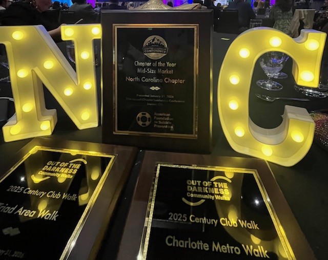 Our North Carolina Chapter was awarded Mid-Size Chapter of the Year for the 4th consecutive year, only made possible by the incredible work, dedication & heart of our volunteers and generosity of our donors & sponsors.