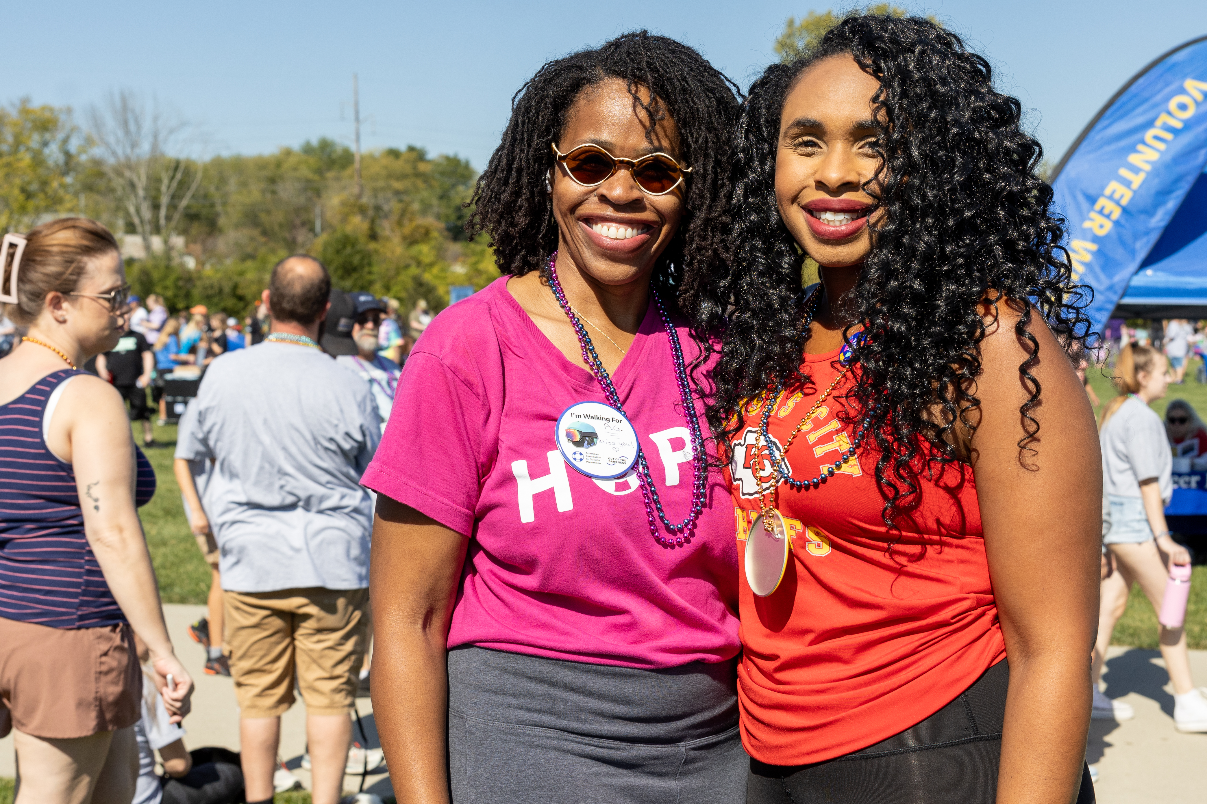 KC Out of the Darkness Walk participants posing for a picture