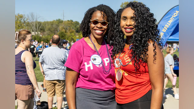 KC Out of the Darkness Walk participants posing for a picture