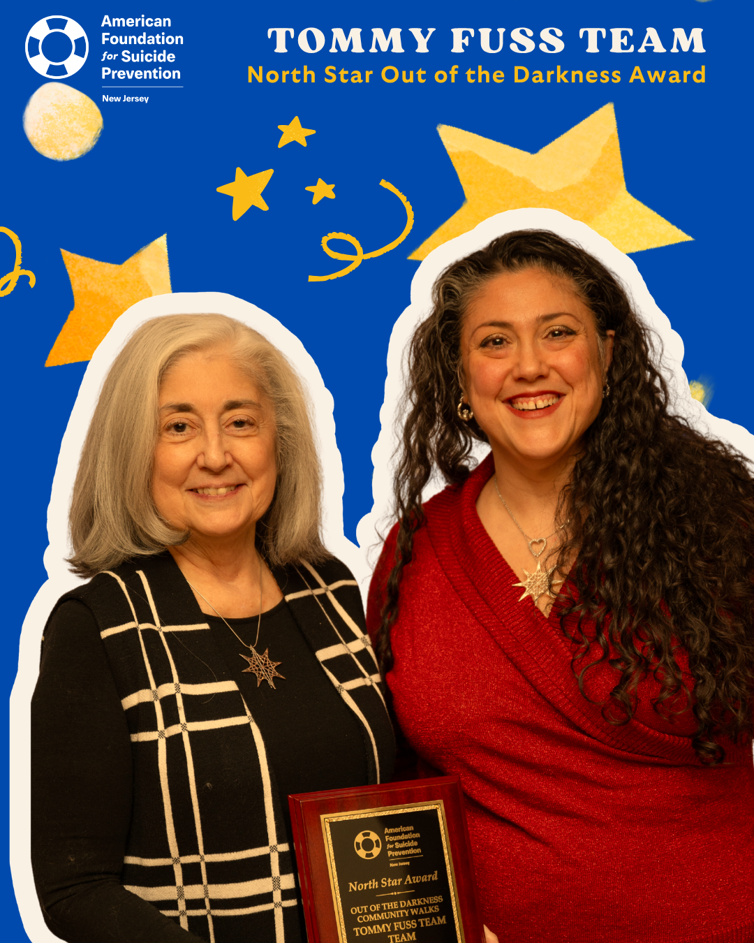 North Star Out of the Darkness Award Tommy Fuss Team