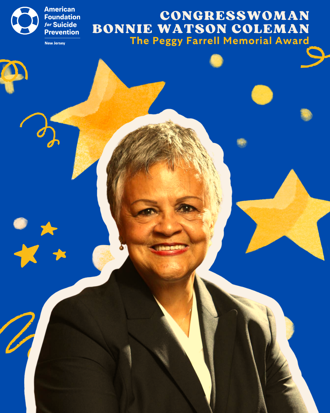 Peggy Farrell Memorial Award Congresswoman Bonnie Watson Coleman