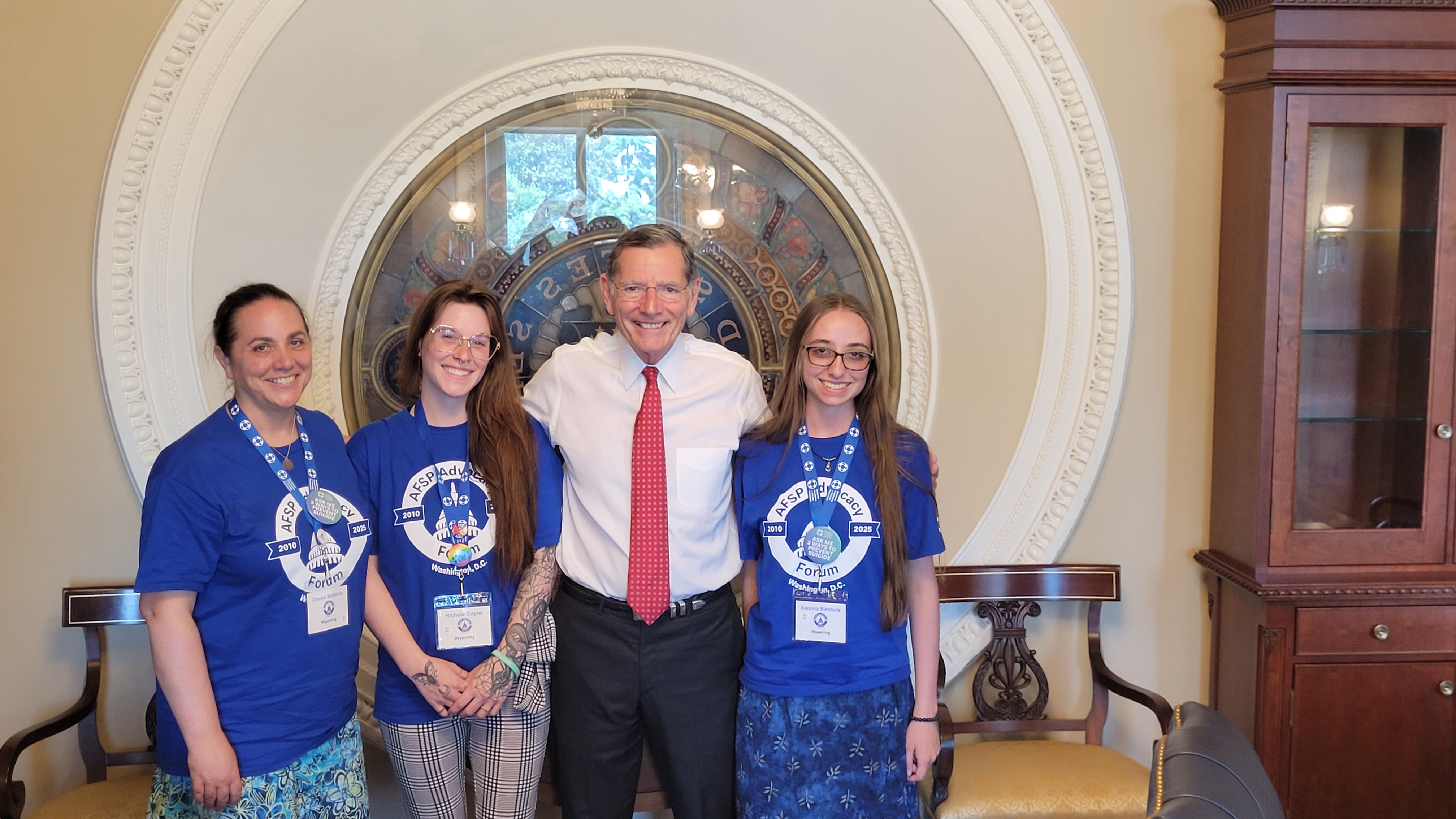 Donna Birkholz (left) and fellow advocates.