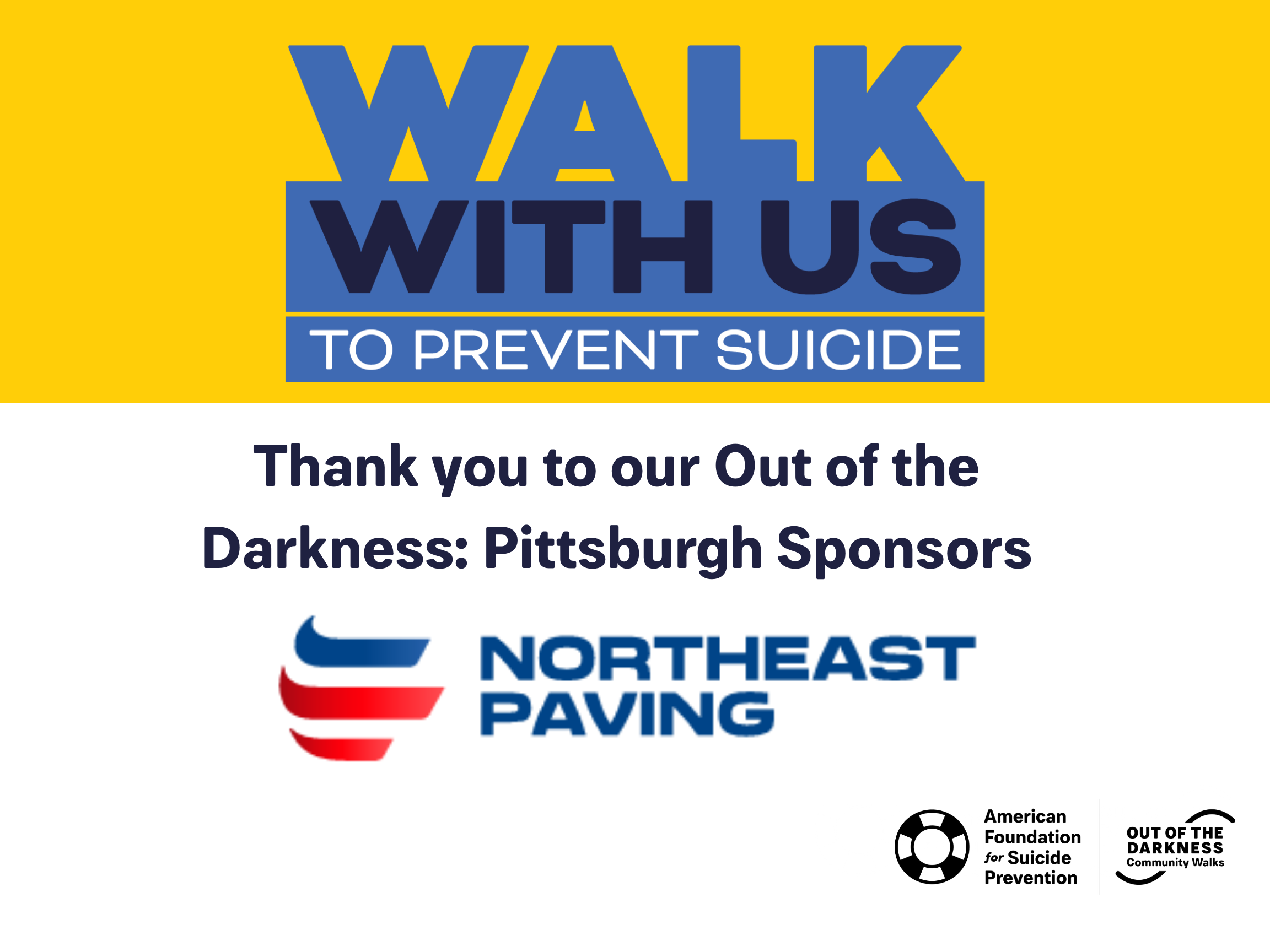 Sample Sponsor Sign at Walks