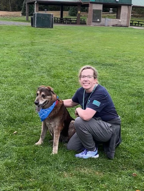 Lifestance employee and her dig at an AFSP walk