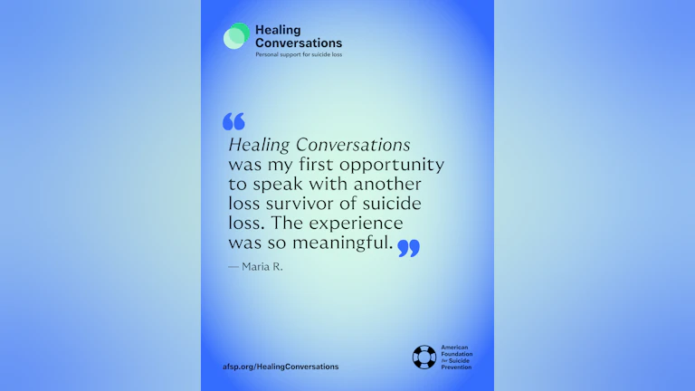 Healing Conversations was my first opportunity to speak.