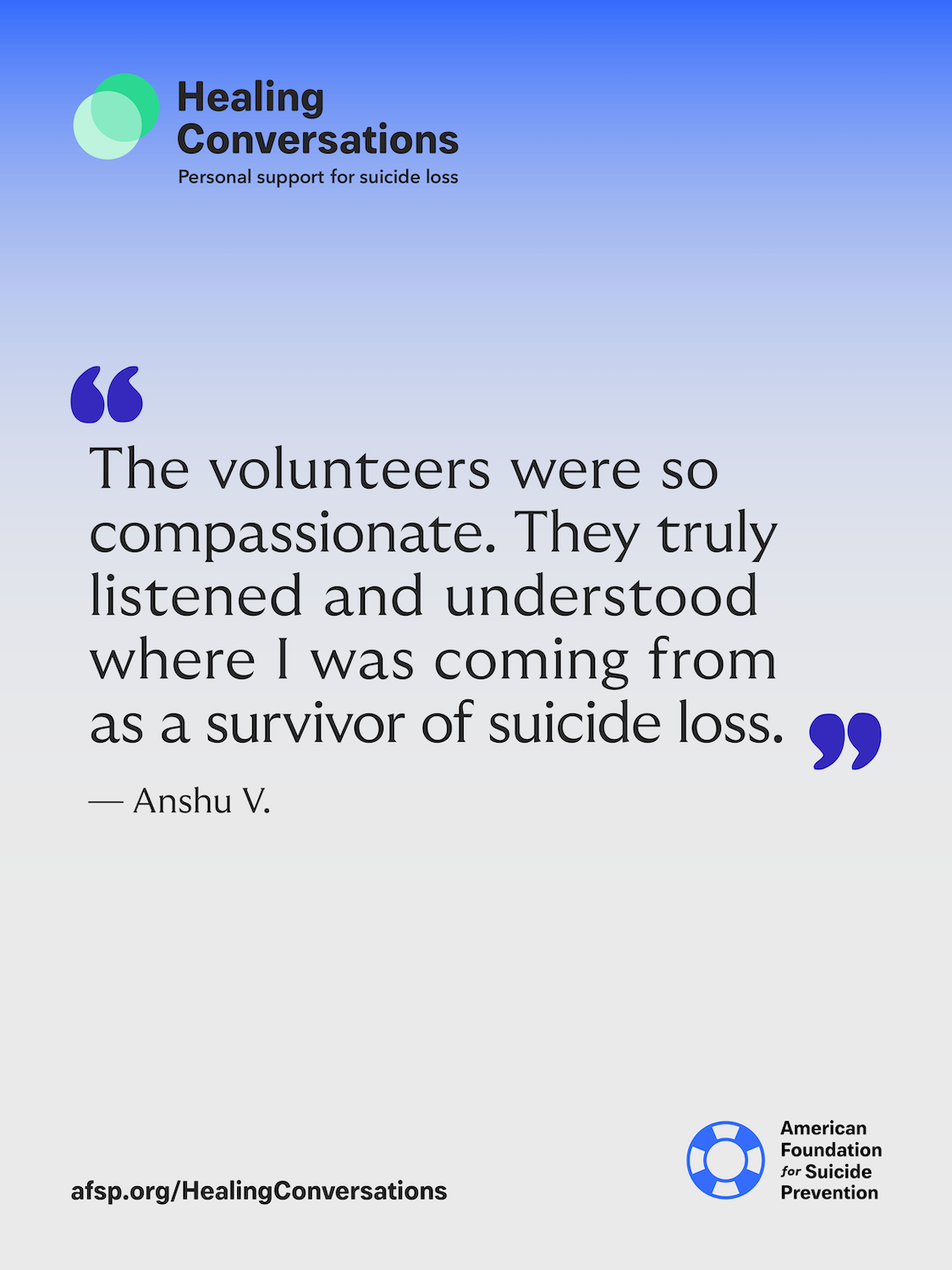 The volunteers were so compassionate.