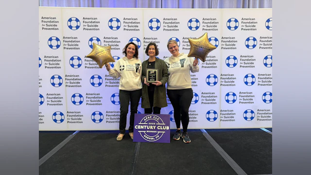 Terri Lavely, Board Chair, Sally Hespe, Vermont Area Director, and Stephanie Busch, Volunteer