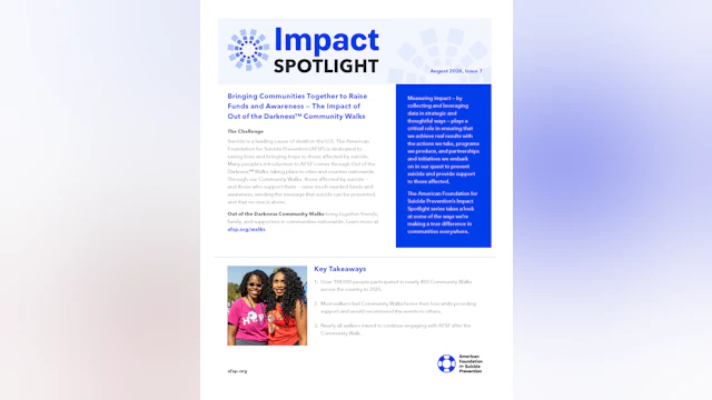 August 2026 Impact Spotlight