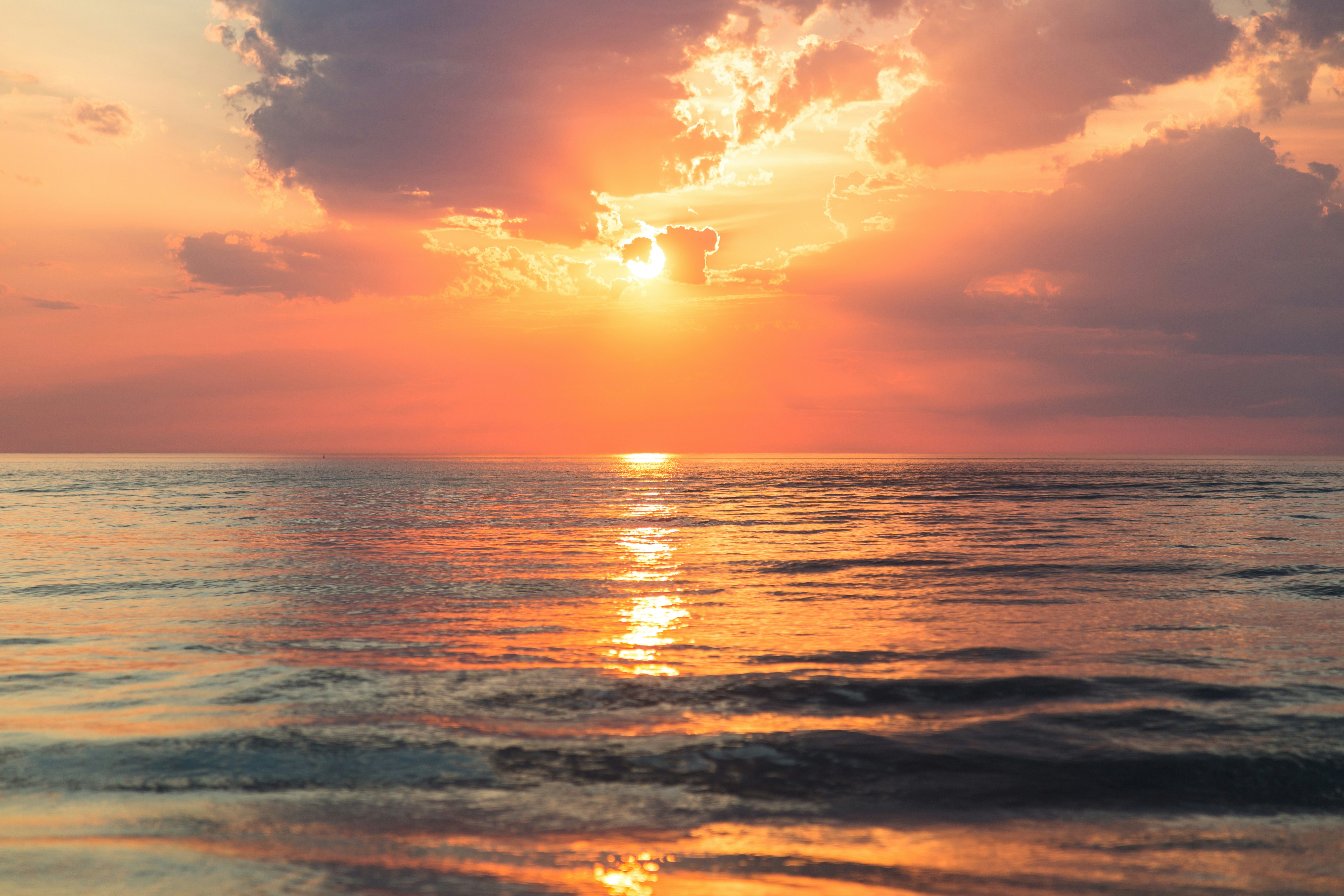 Sunrise over the ocean