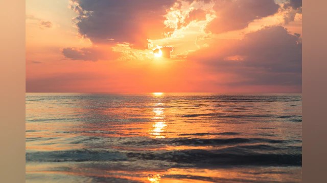 Sunrise over the ocean