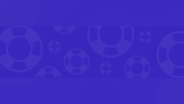 Dark blue banner with lifesavers